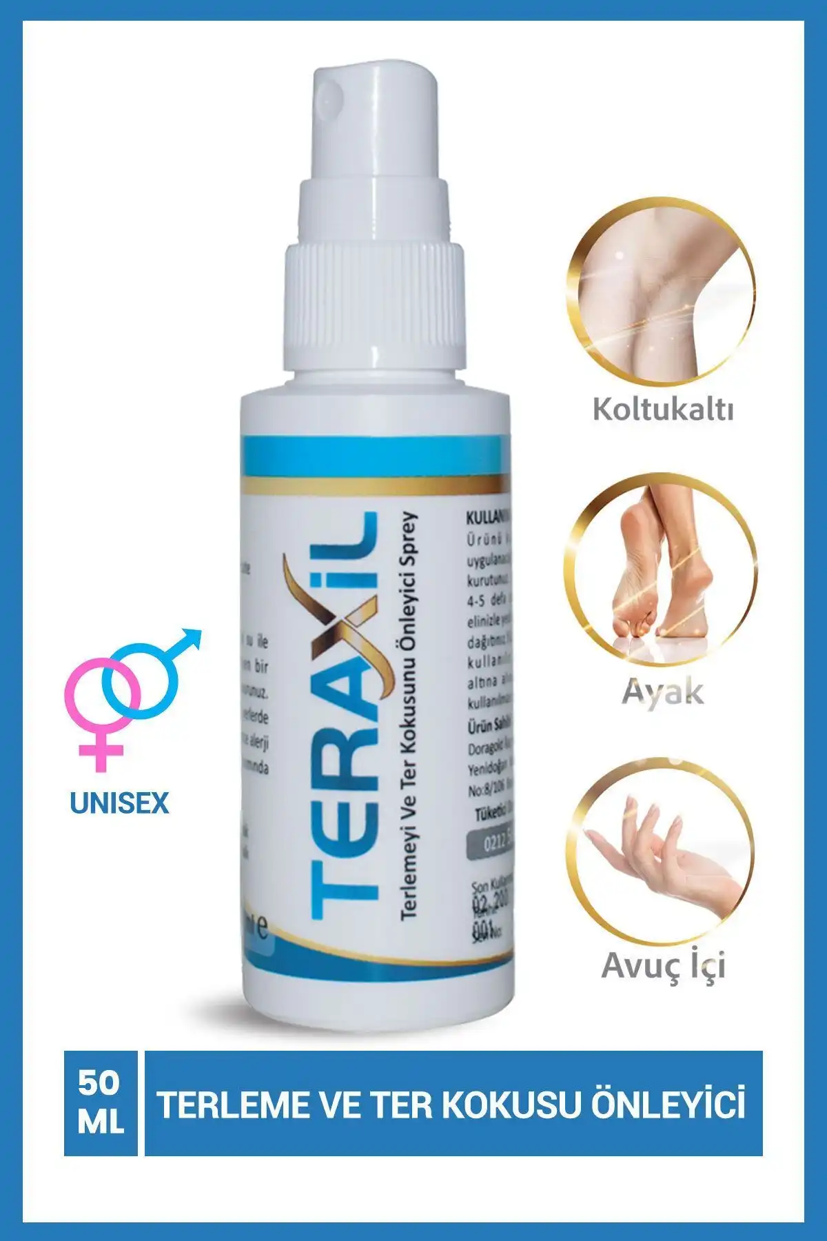 Teraxil Terleme ve Koku Önleyici Deodorant: Rahat ve Etkili Çözüm