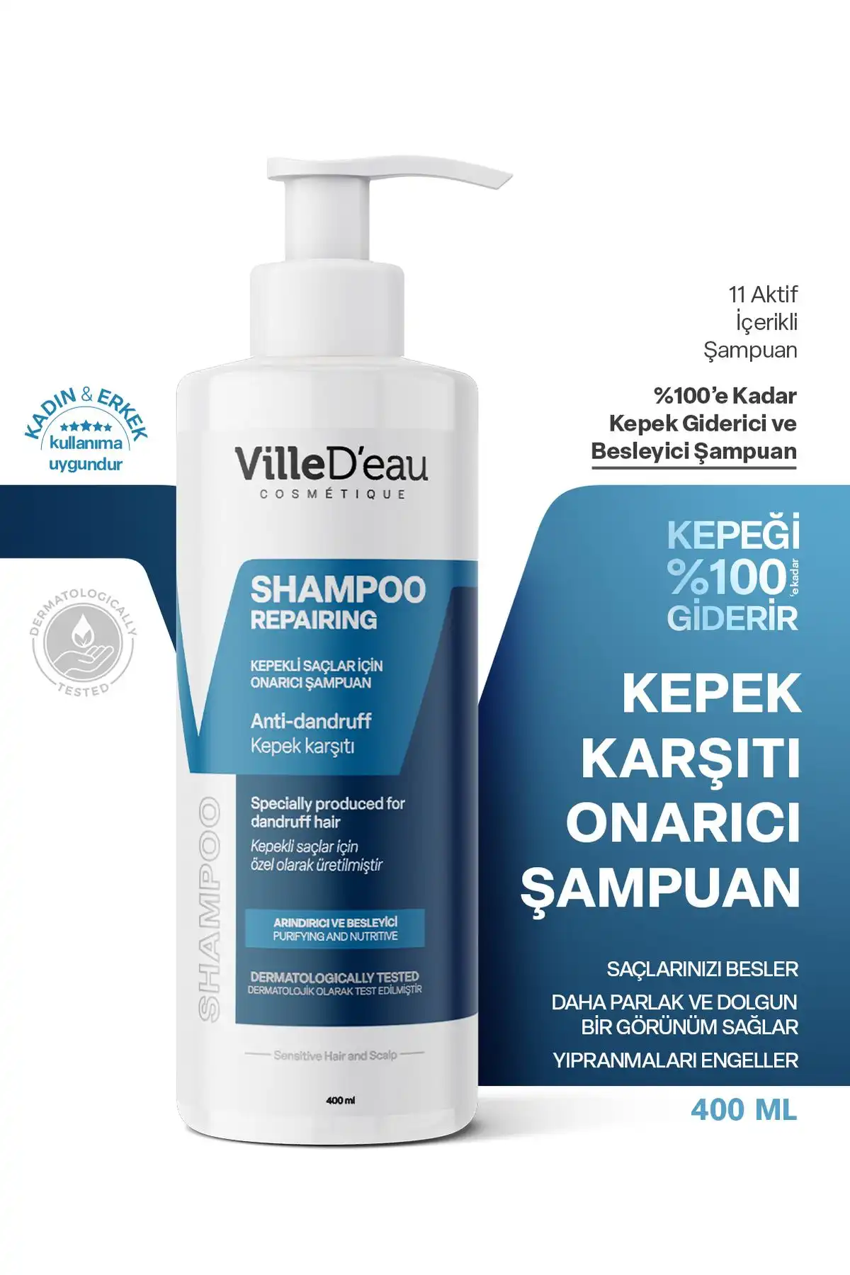 VilleD'eau: Kepek ve Egzama Sorunlarına Karşı Onarıcı Şampuan Özellikleri