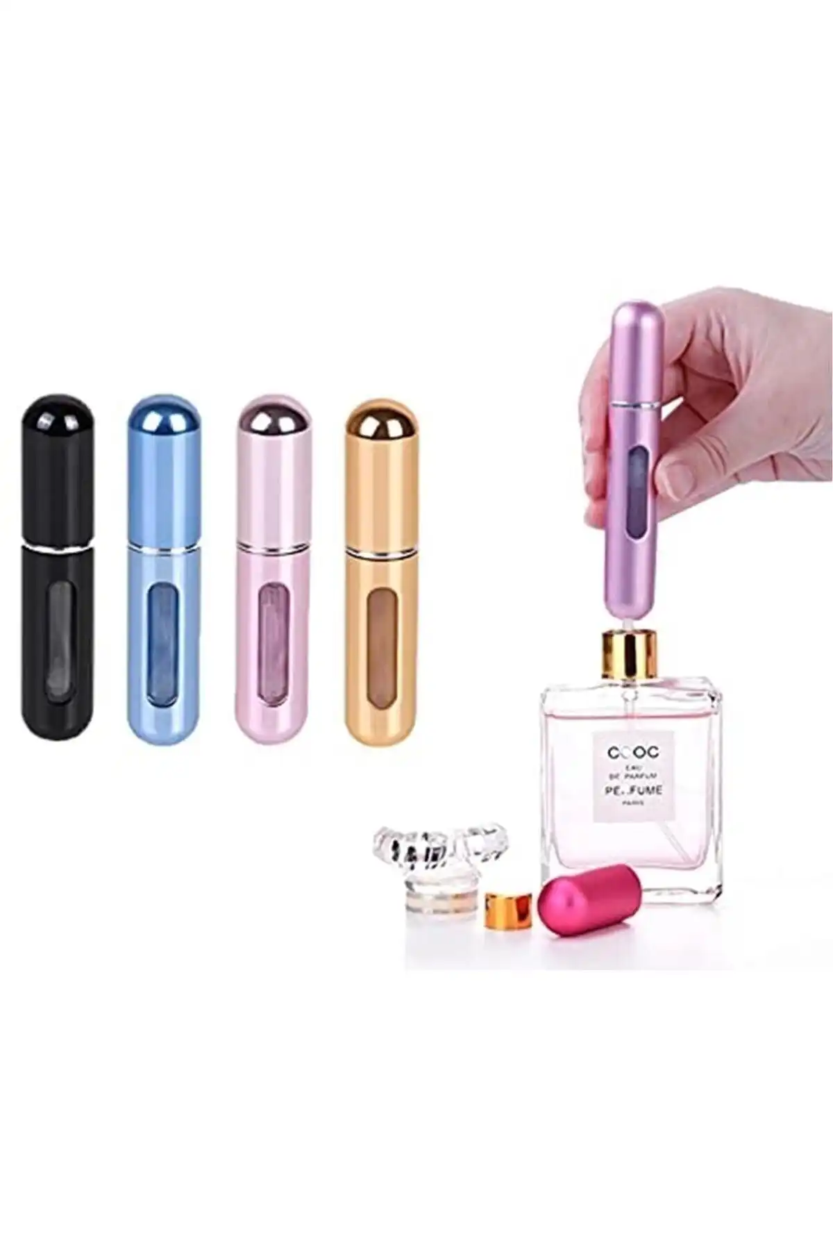 Chehra Design Taşınabilir Mini Doldurulabilir Parfüm Atomizer için Pratik Çözümler