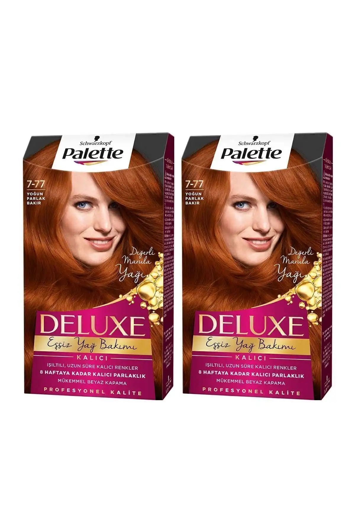 Palette Deluxe 7-77 Yoğun Parlak Bakır Saç Boyası Hakkında Bilgiler