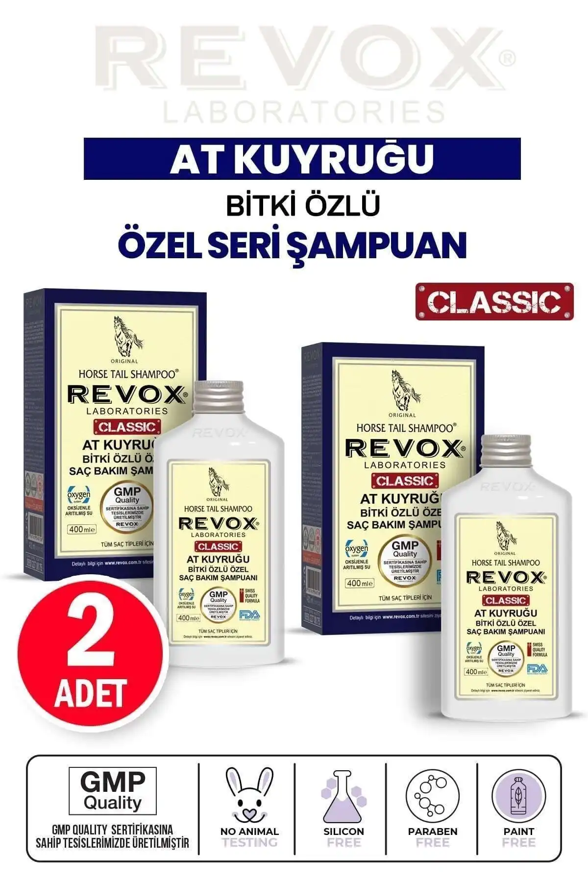 Revox At Kuyruğu Bitki Özlü Şampuan ile Güçlü Saçlar Elde Edin