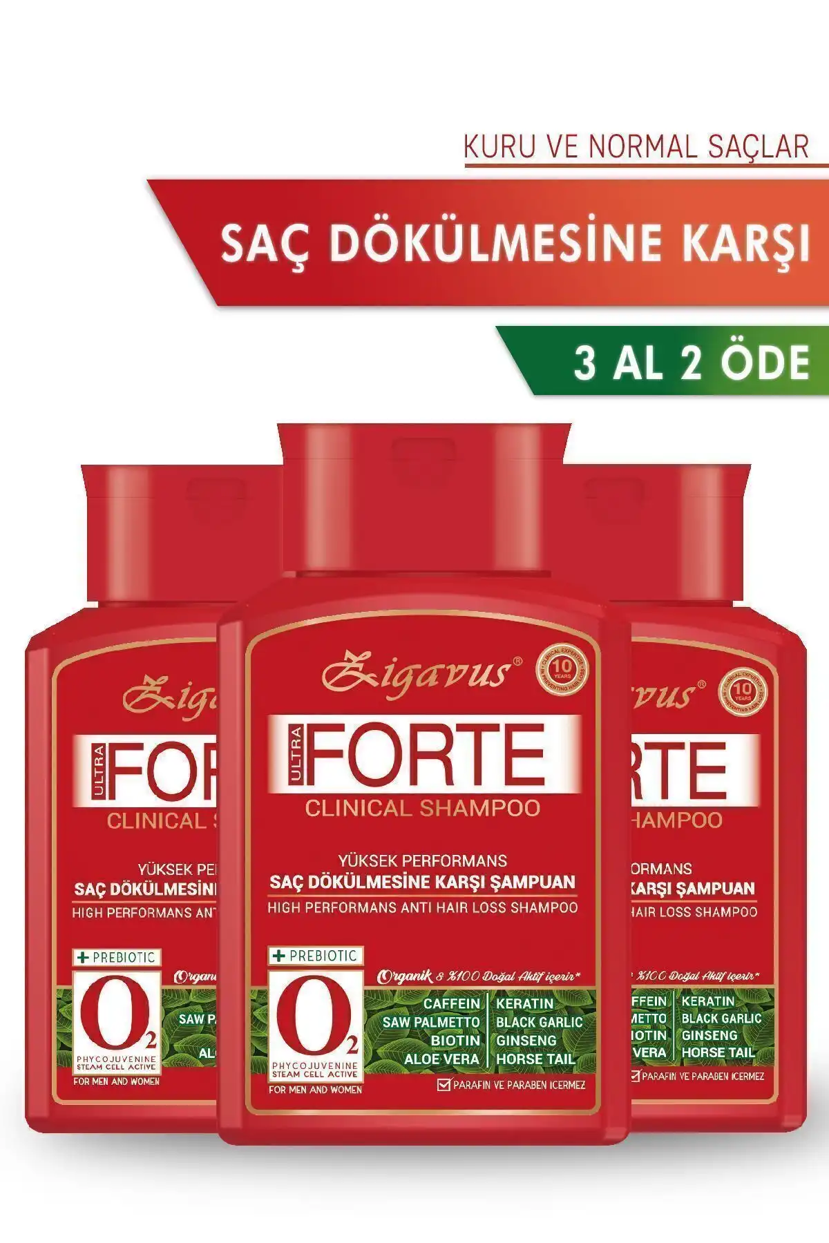 Zigavus Forte: Kuru ve Normal Saçlar İçin Etkili Dökülme Karşıtı Şampuan