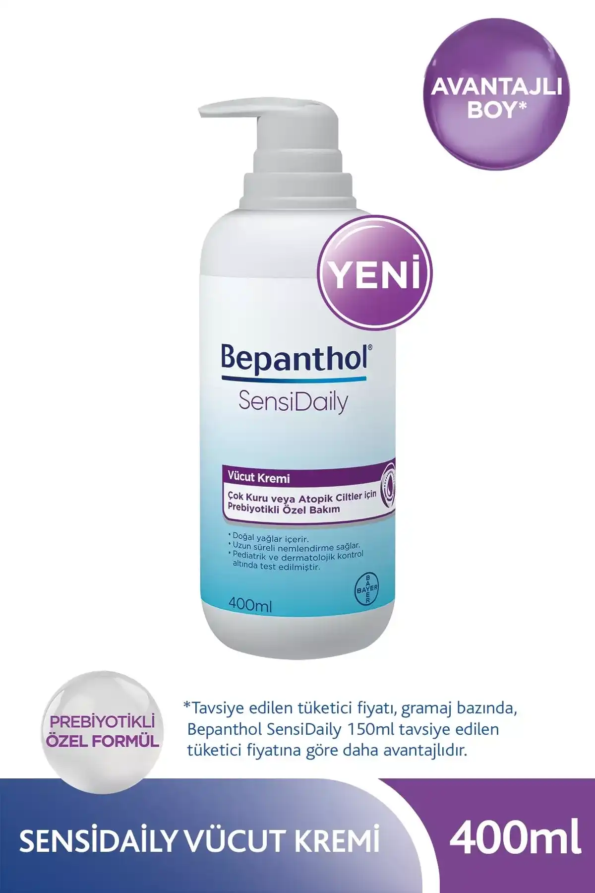 Bepanthol SensiDaily Vücut Kremi: Hassas ve Kuru Ciltler İçin Günlük Bakım Çözümü
