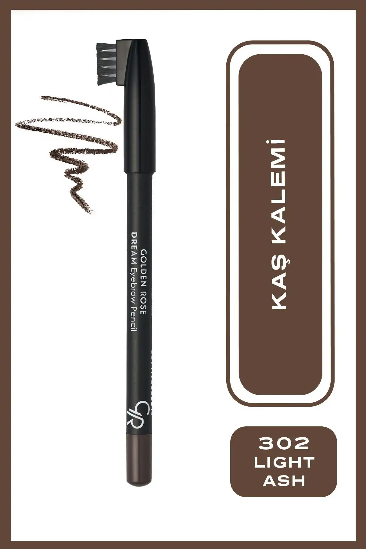Golden Rose Dream Kaş Kalemi No: 302 Light Ash ile Doğal ve Kalıcı Kaşlar