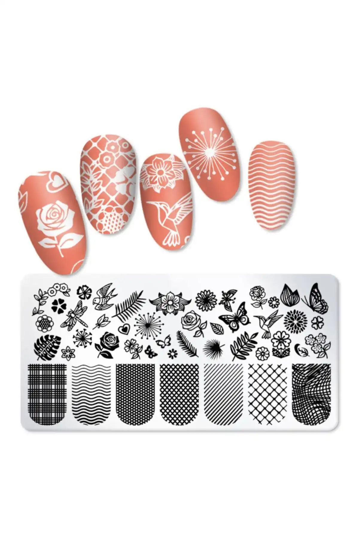 POP Beauty Nail Art Stampa Plakası: Çok Çeşitli Desenlerle Yaratıcı Tırnak Dekoru