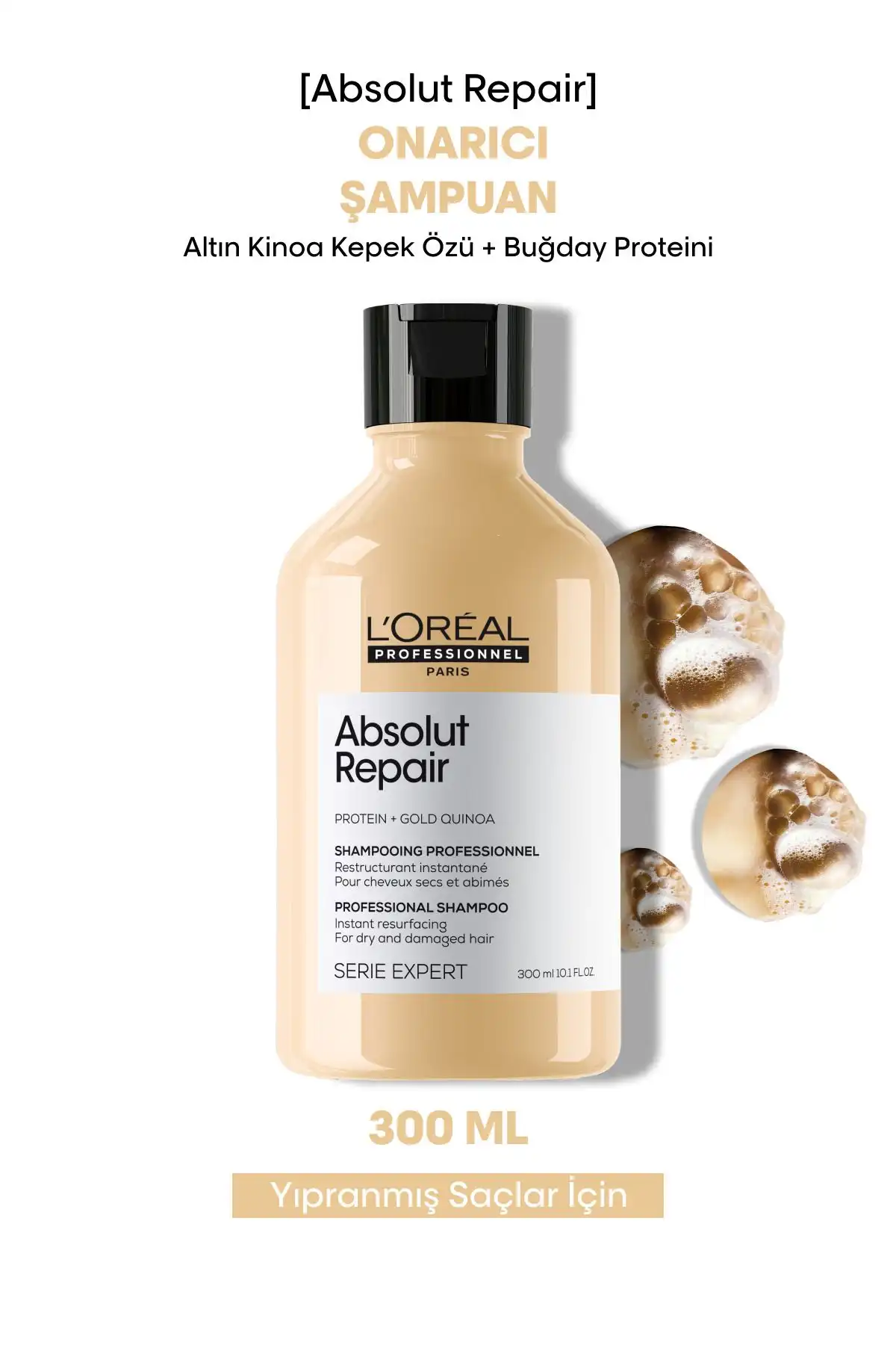 L'Oréal Professionnel Absolut Repair Onarıcı Şampuan ile Yıpranmış Saçlar İçin Çözüm