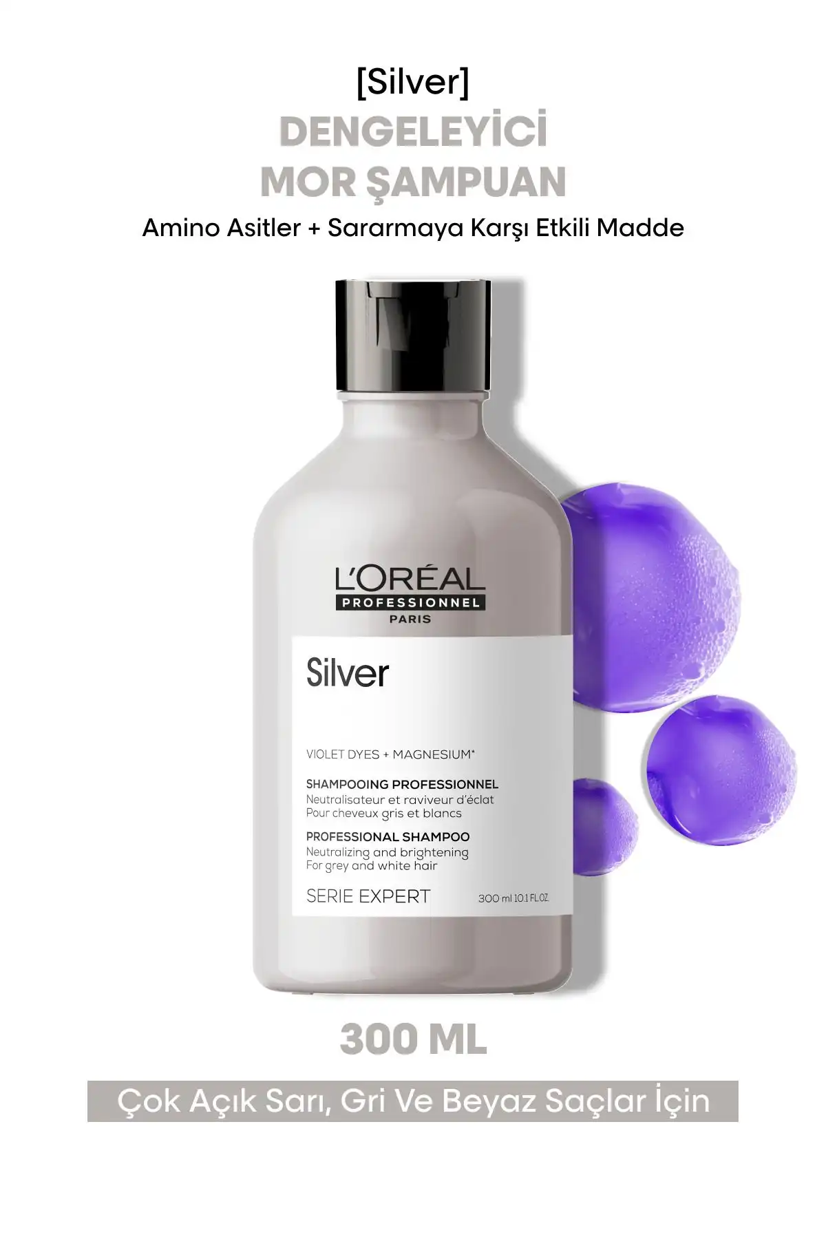 L'Oreal Professionnel Serie Expert Silver Mor Şampuan: Etkili Renk Dengesi