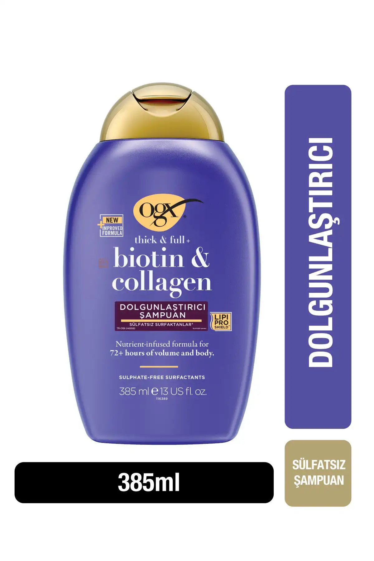 OGX Dolgunlaştırıcı Biotin & Kolajen Sülfatsız Şampuan ile Saç Bakımı