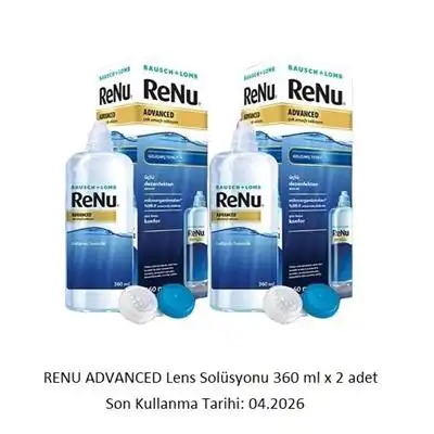 Renu Lens Solüsyonu 360 ml: Güvenilir ve Çok Amaçlı Kontakt Lens Bakım Çözümü