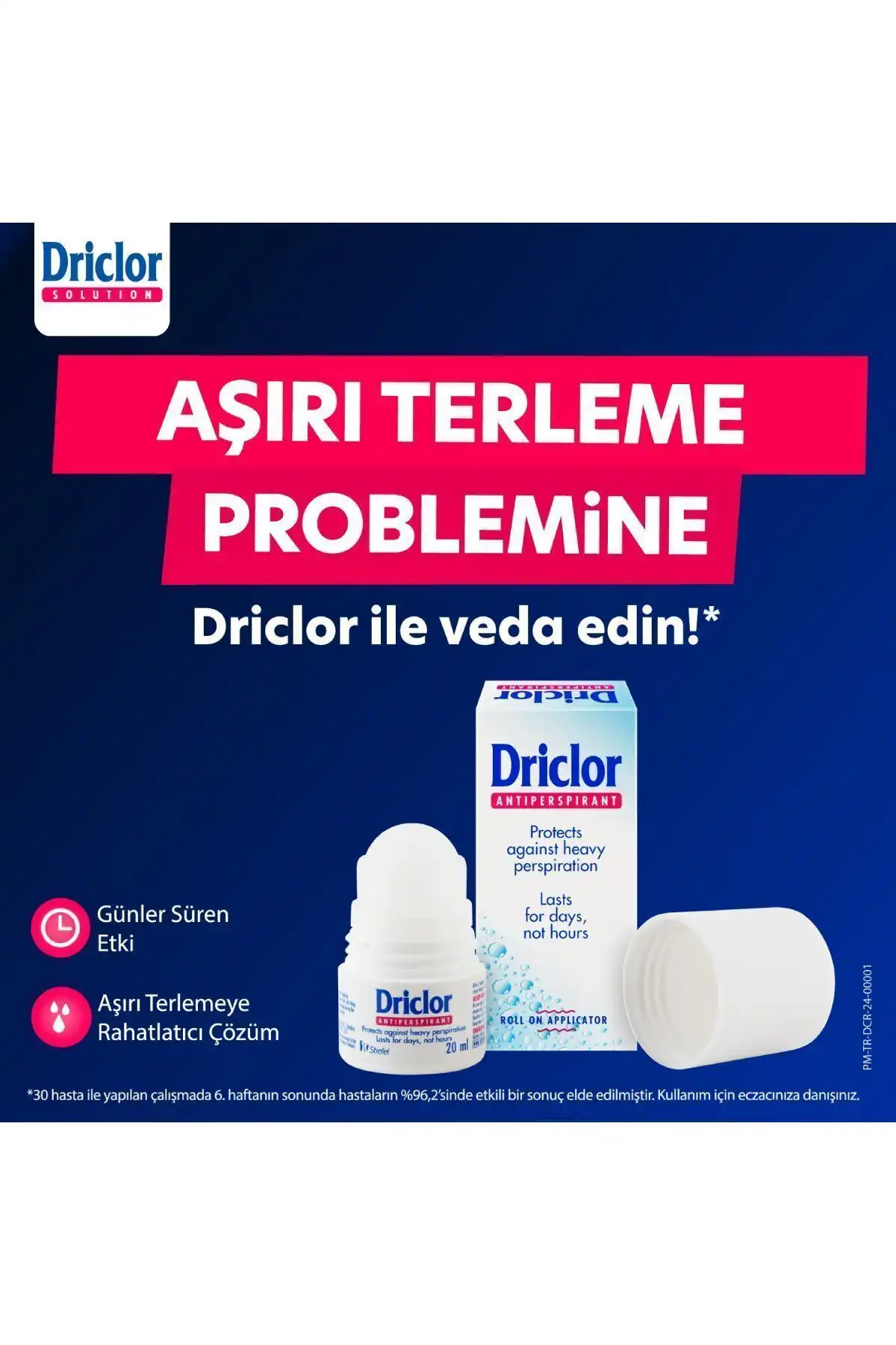 Driclor Aşırı Terleme Önleyici Antiperspirant Roll-on ile Konforlu Günler