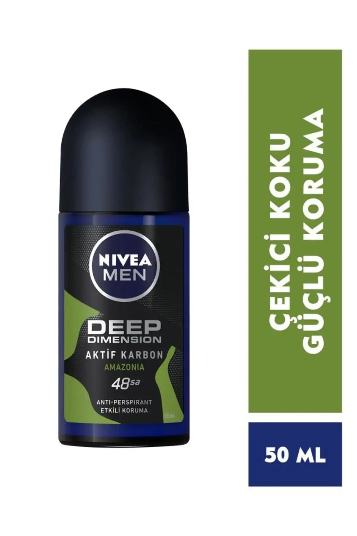 NIVEA Men Deep Dimension Amazonia Deodorant Roll On: Uzun Süreli Koruma