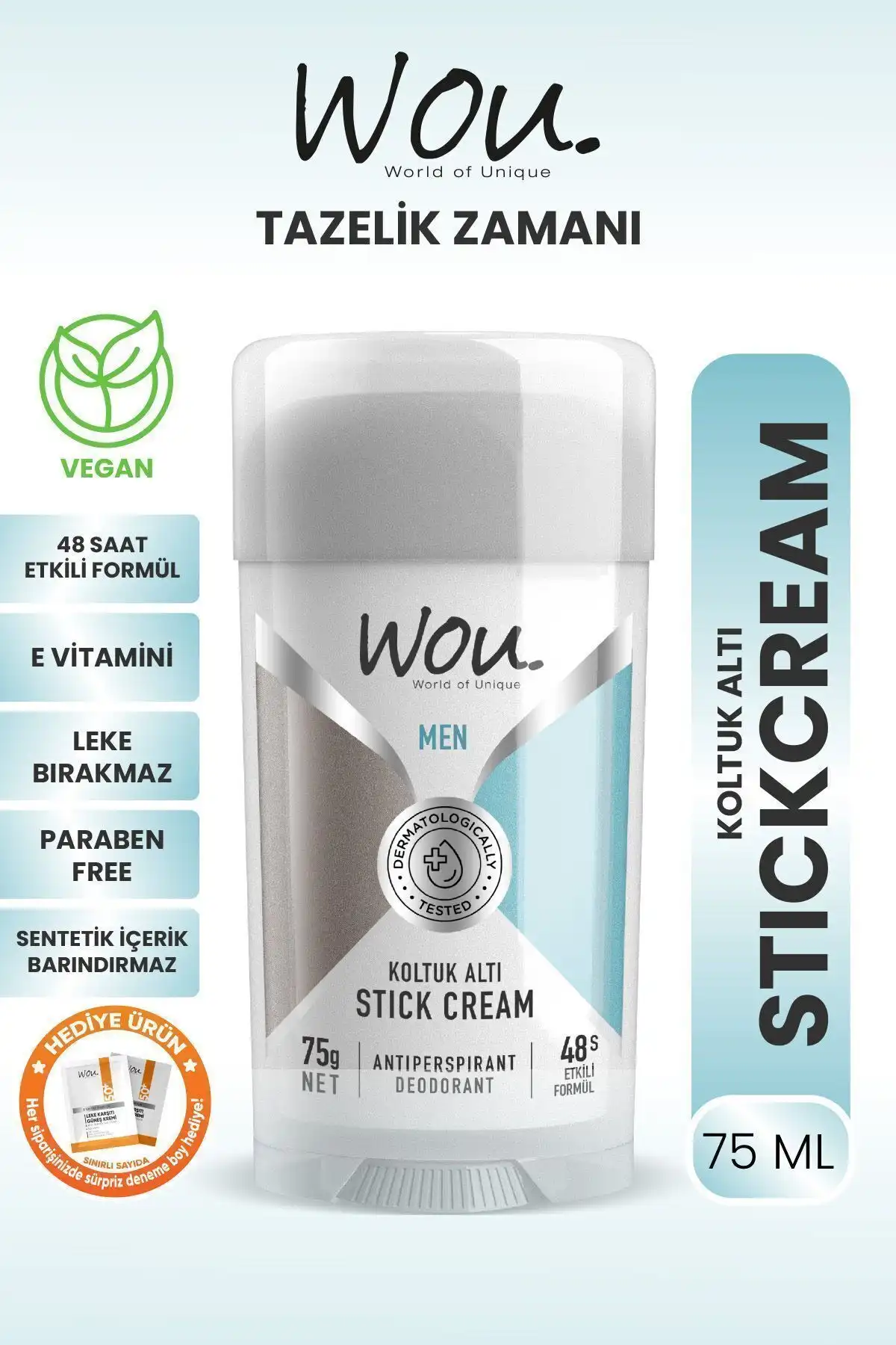 WOU World of Unique Koltuk Altı Stick Krem İncelemesi ve Özellikleri