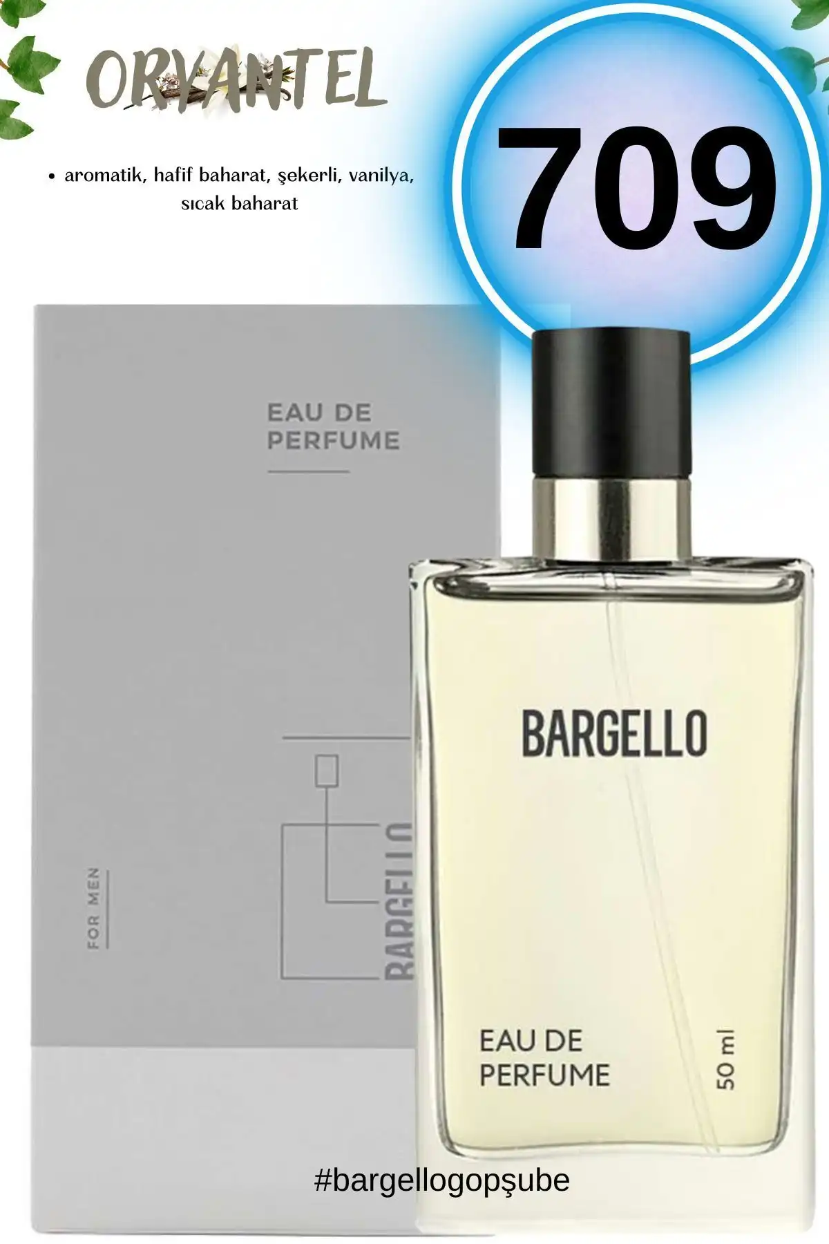 Bargello 709 Oriental Erkek Parfümü: Derin ve Zengin Oryantal Koku