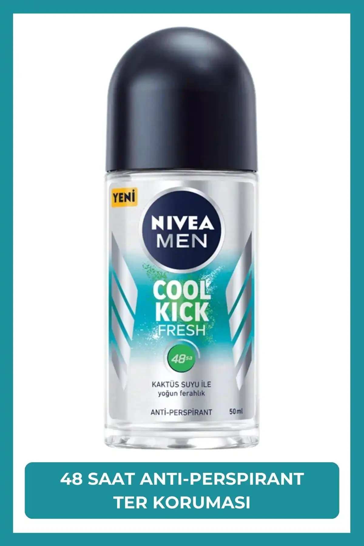 NIVEA MEN Cool Kick Erkek Roll-on Deodorant: Terlemeye Karşı Güçlü Koruma