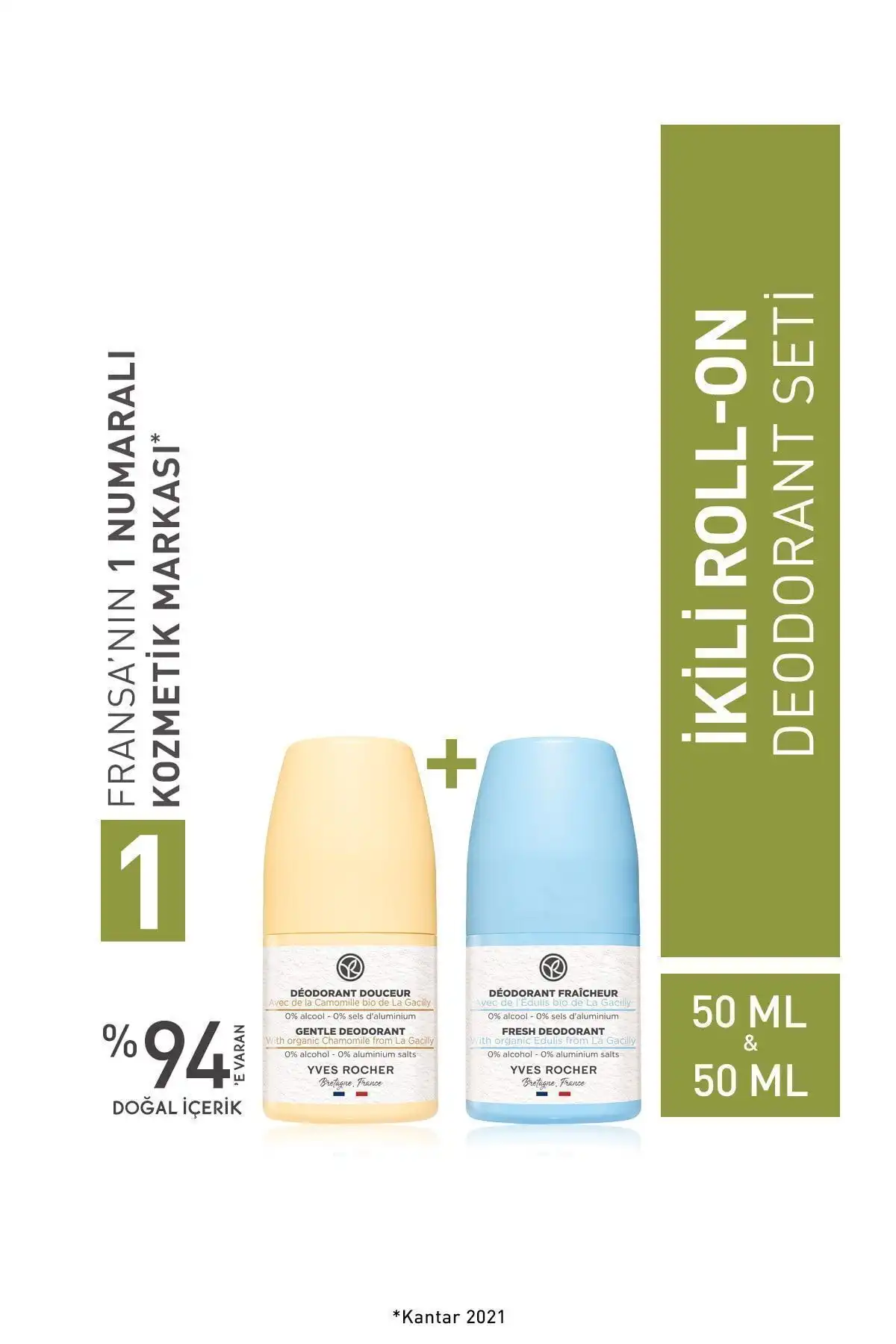 Yves Rocher Orjinal Boy Ferahlatıcı Roll-on Deodorant Seti İncelemesi