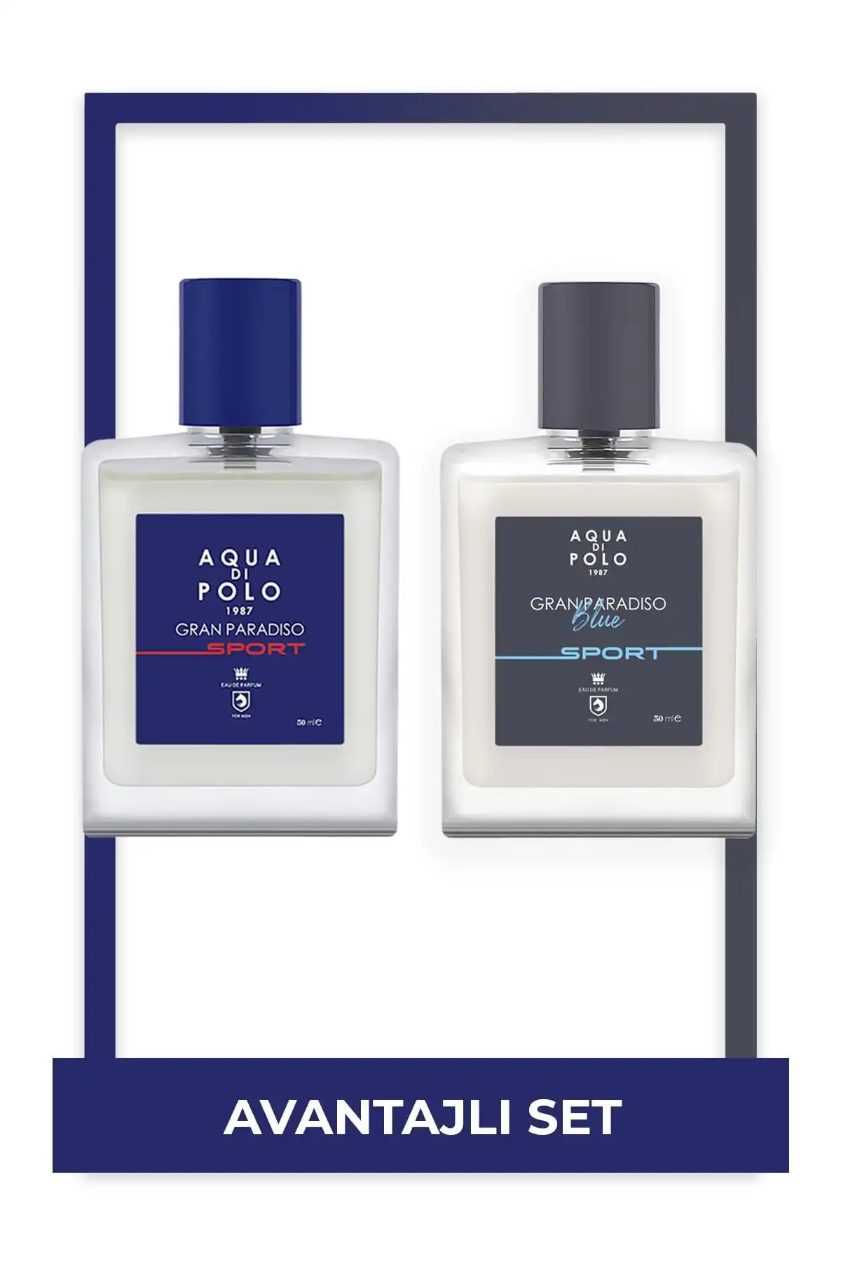 Aqua Di Polo 1987 Gran Paradiso Blue Sport ve Gran Paradiso Sport Parfüm Seti