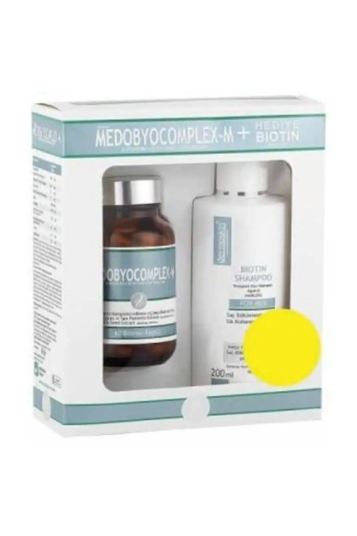 Dermoskin Medobiocomplex-E 60 Erkek Kapsül ve Biotin Şampuan ile Güçlü Saçlar