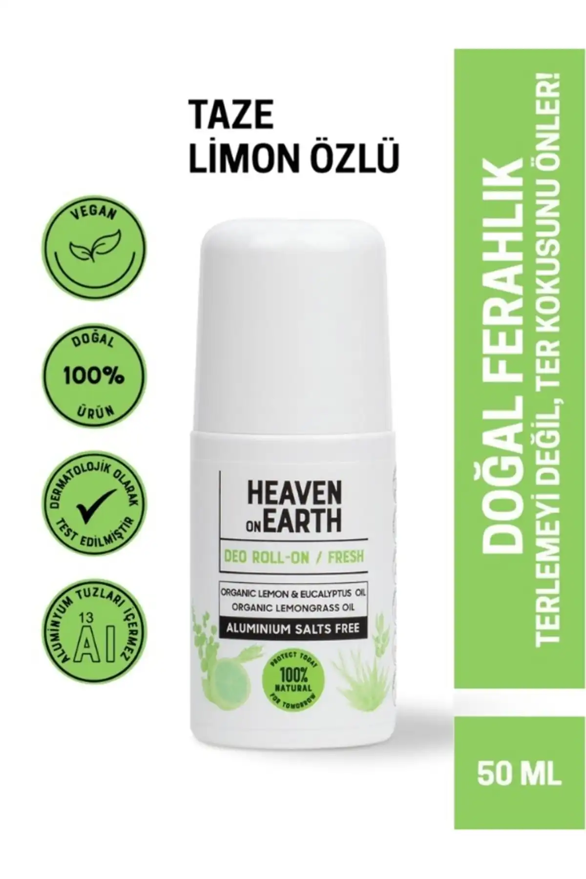 Heaven on Earth %100 Doğal Organik Roll On: Doğal Ter Kokusuna Son