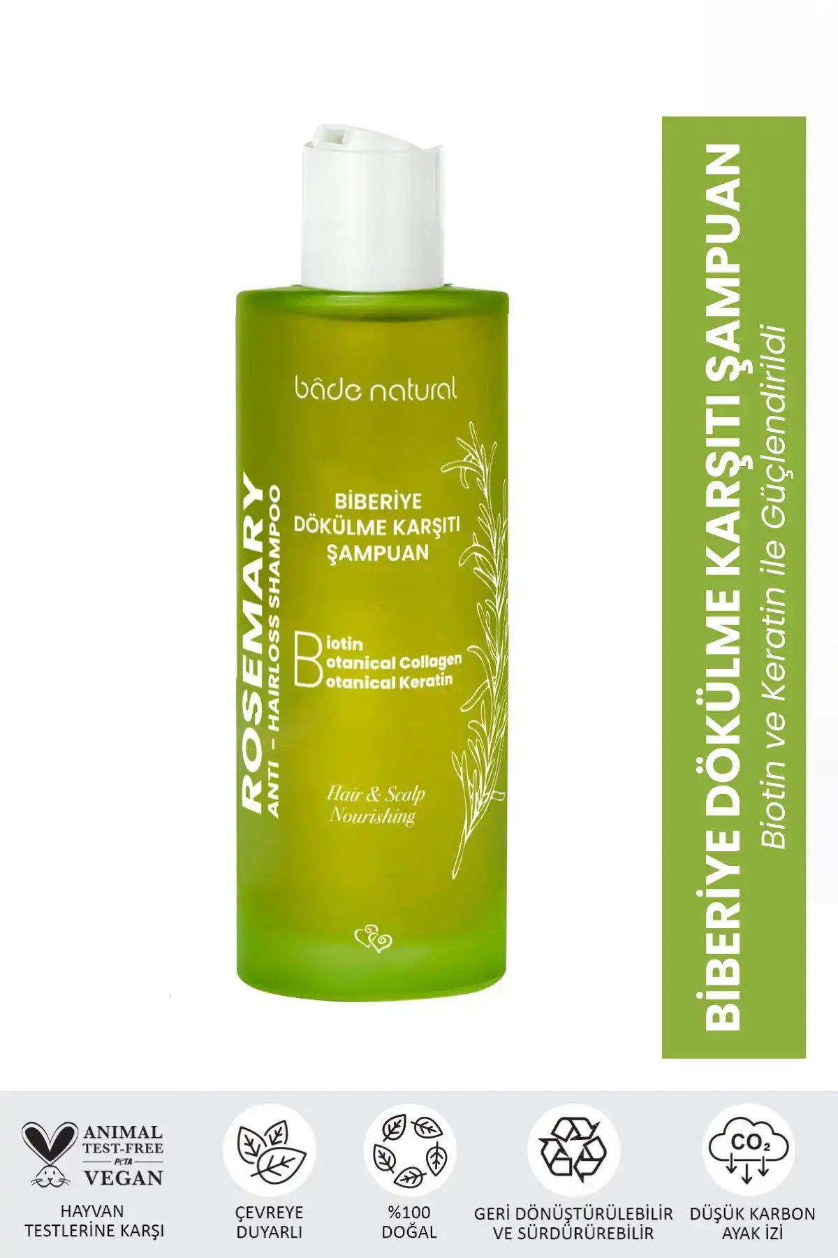 Bade Natural Biberiye Şampuanı ile Saç Dökülmesine Etkili Çözüm