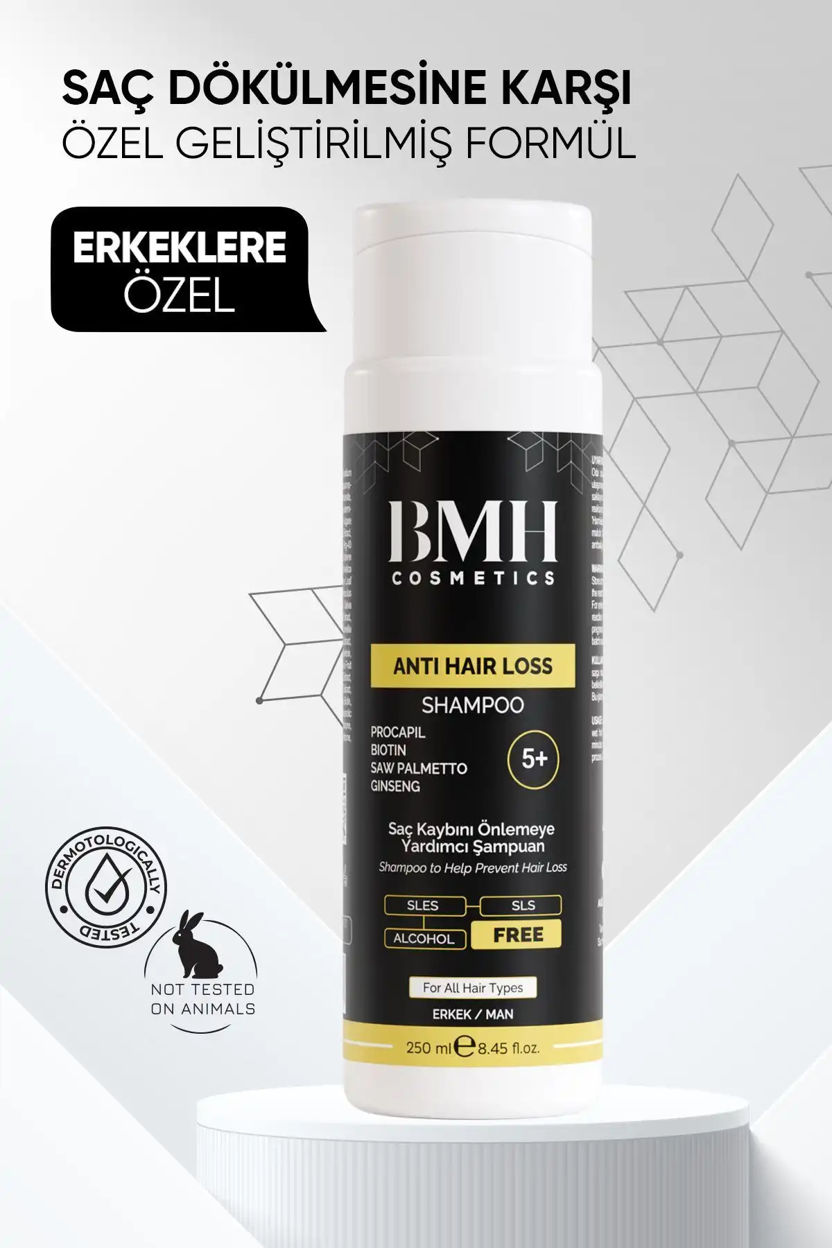 BMH Cosmetics BMH5+ Erkek Saç Dökülme Karşıtı Şampuanın Faydaları ve Özellikleri