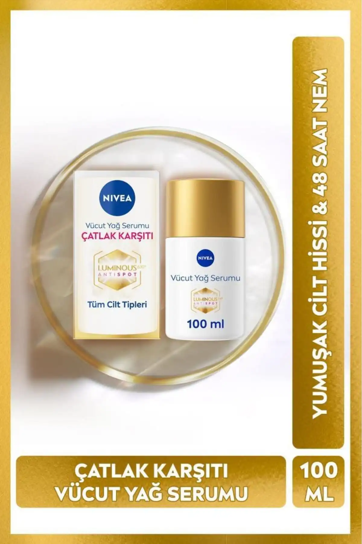 NIVEA Luminous630 Çatlak Karşıtı Vücut Bakım Yağı