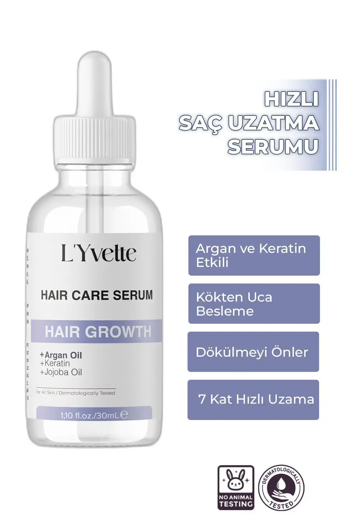 Saç Uzatma Serumu: Argan ve Keratin Özlü