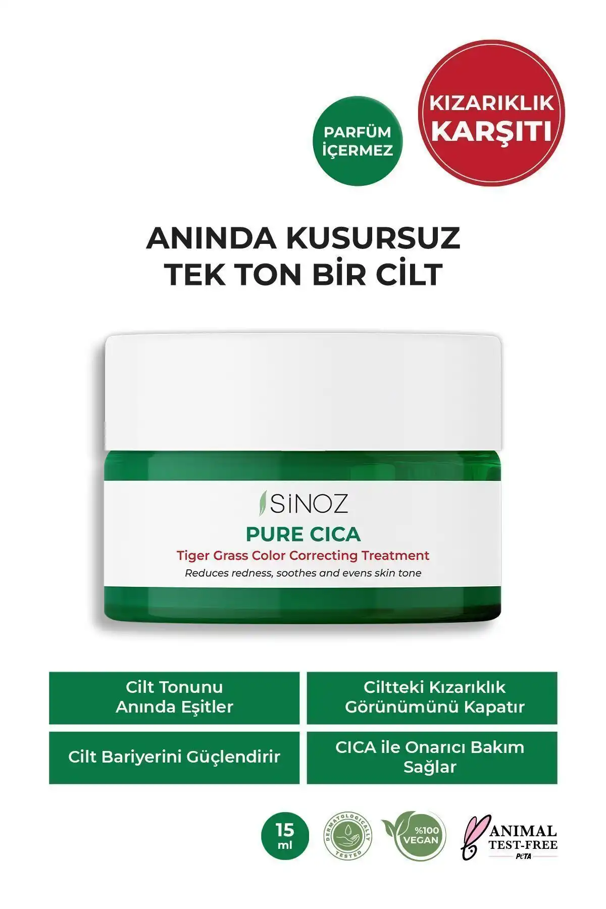 Sinoz Pure Cica: Cilt Ton Eşitleyici Krem