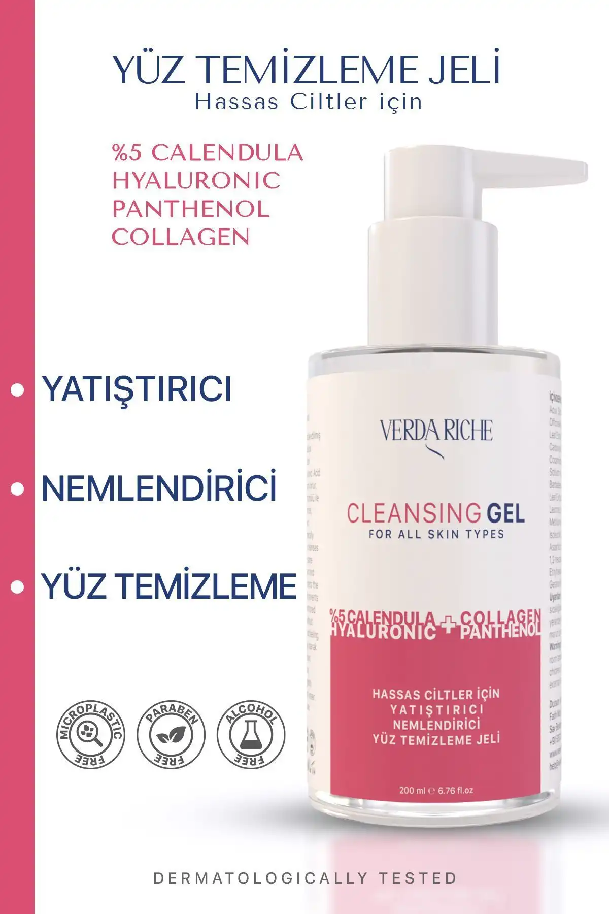 Verda Riche Hassas Ciltler İçin Yatıştırıcı Nemlendirici Yüz Temizleme Jeli Ürün Tanıtımı ve Kullanım Rehberi