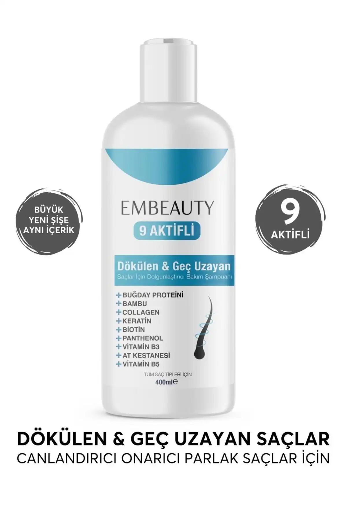 Embeauty Kolajen ve Keratin ile Saç Dökülmesine Karşı Etkili Şampuan