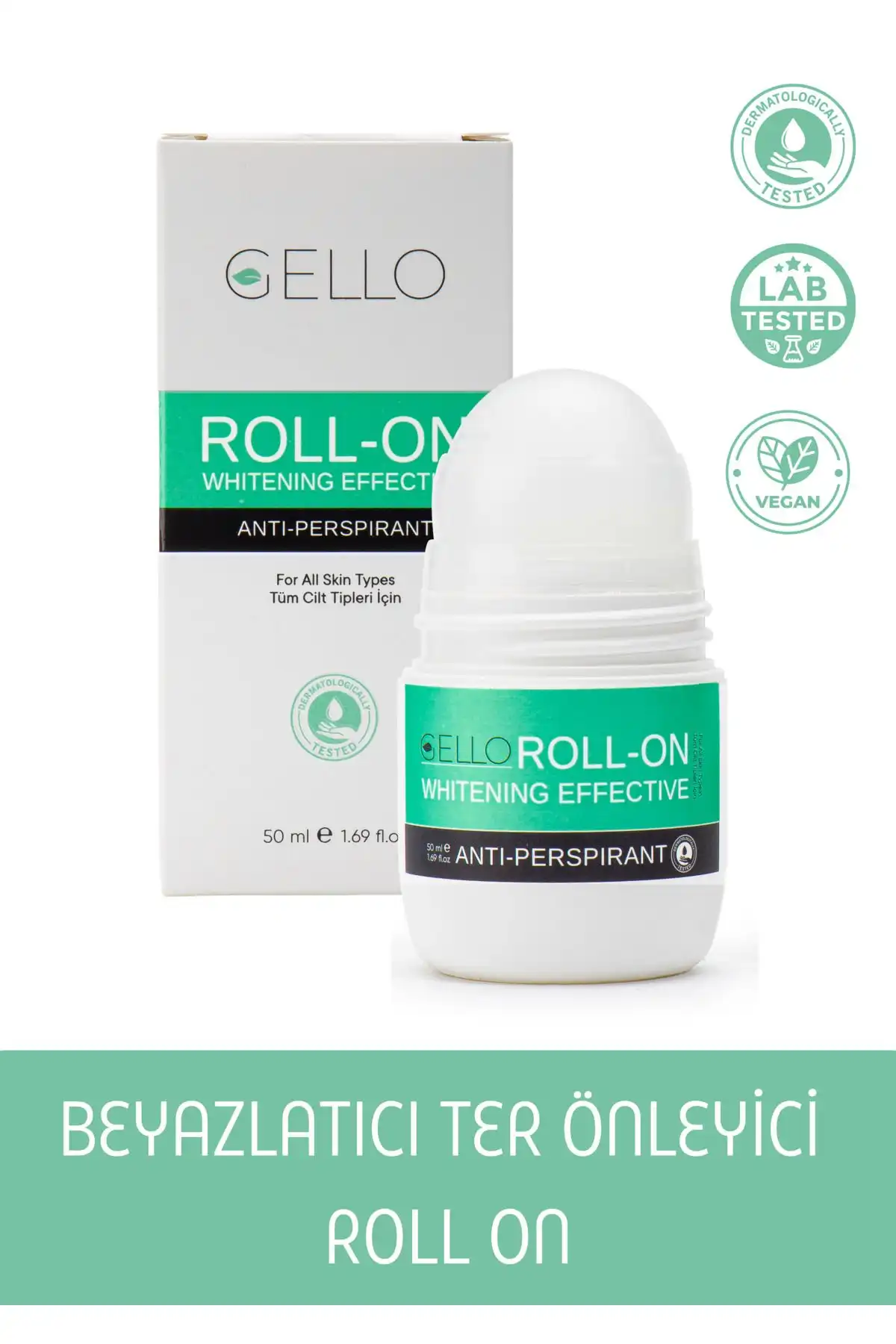 GELLO Beyazlatıcı Roll On ile Terlemeyi Kontrol Altına Alın