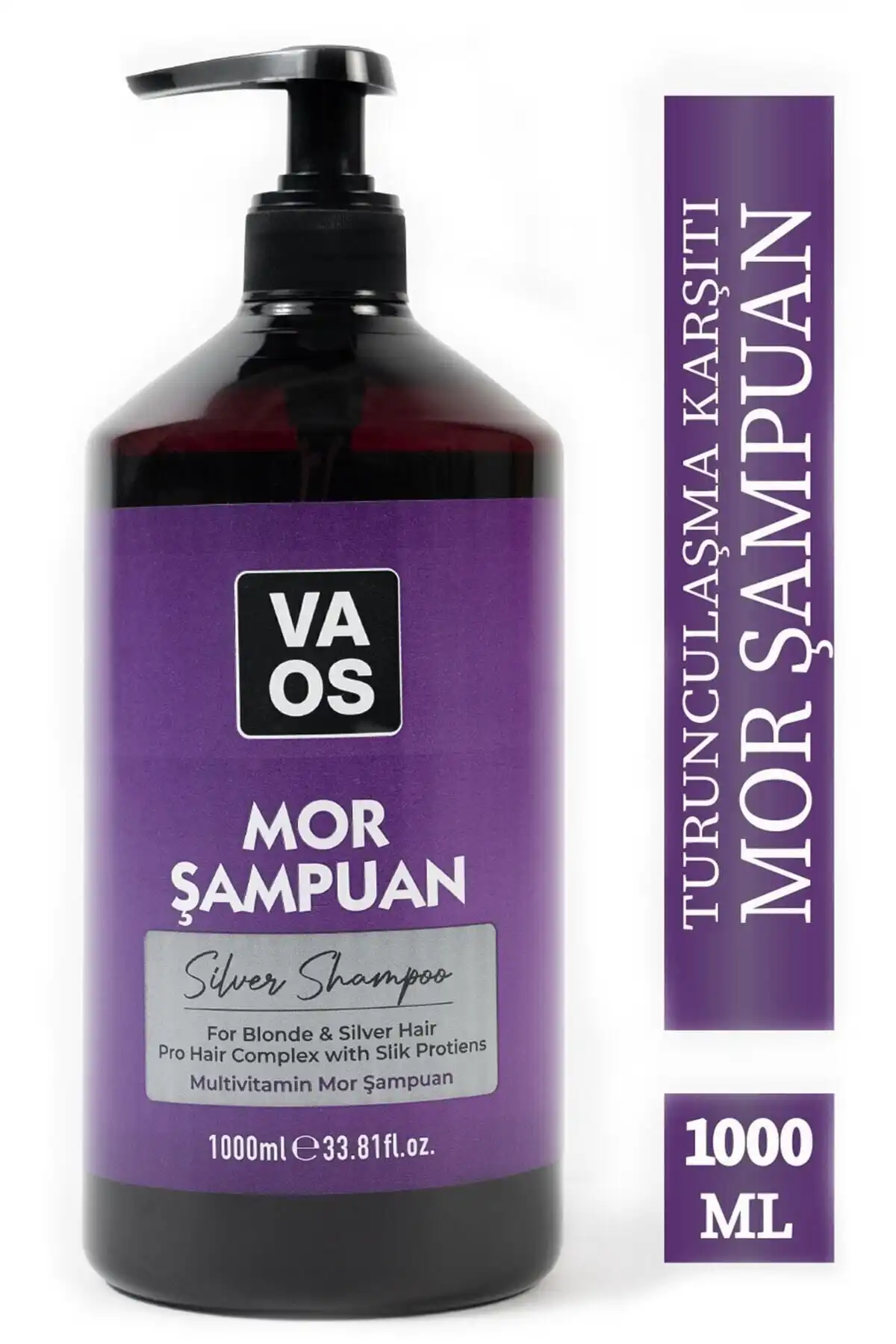VAOS Turunculaşma Karşıtı Silver Mor Şampuan: Canlı Saçlar İçin İdeal Seçim