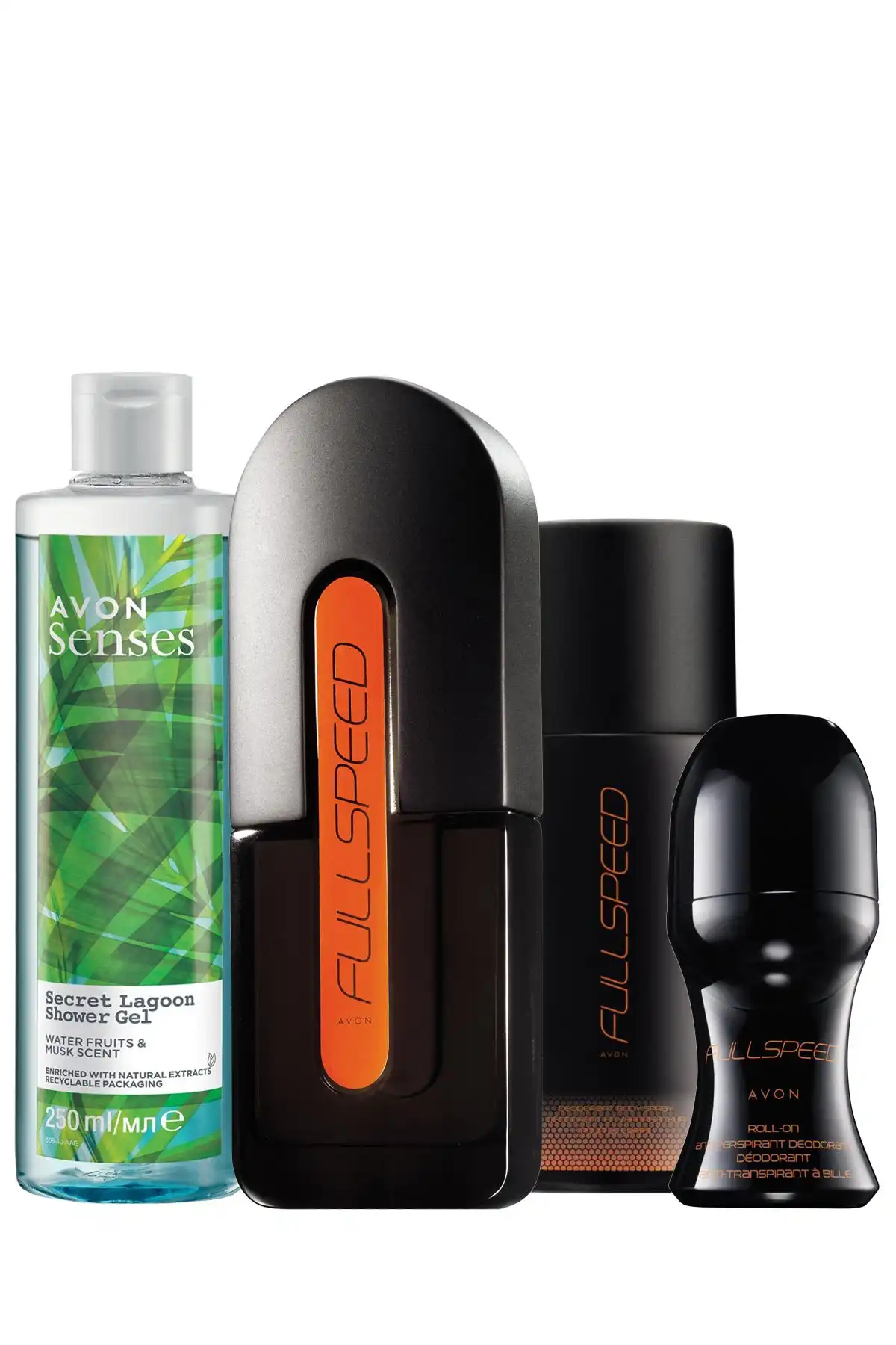 Avon Full Speed Erkek Parfüm Deodorant Rollon ve Duş Jeli Dörtlü Paket Özellikleri