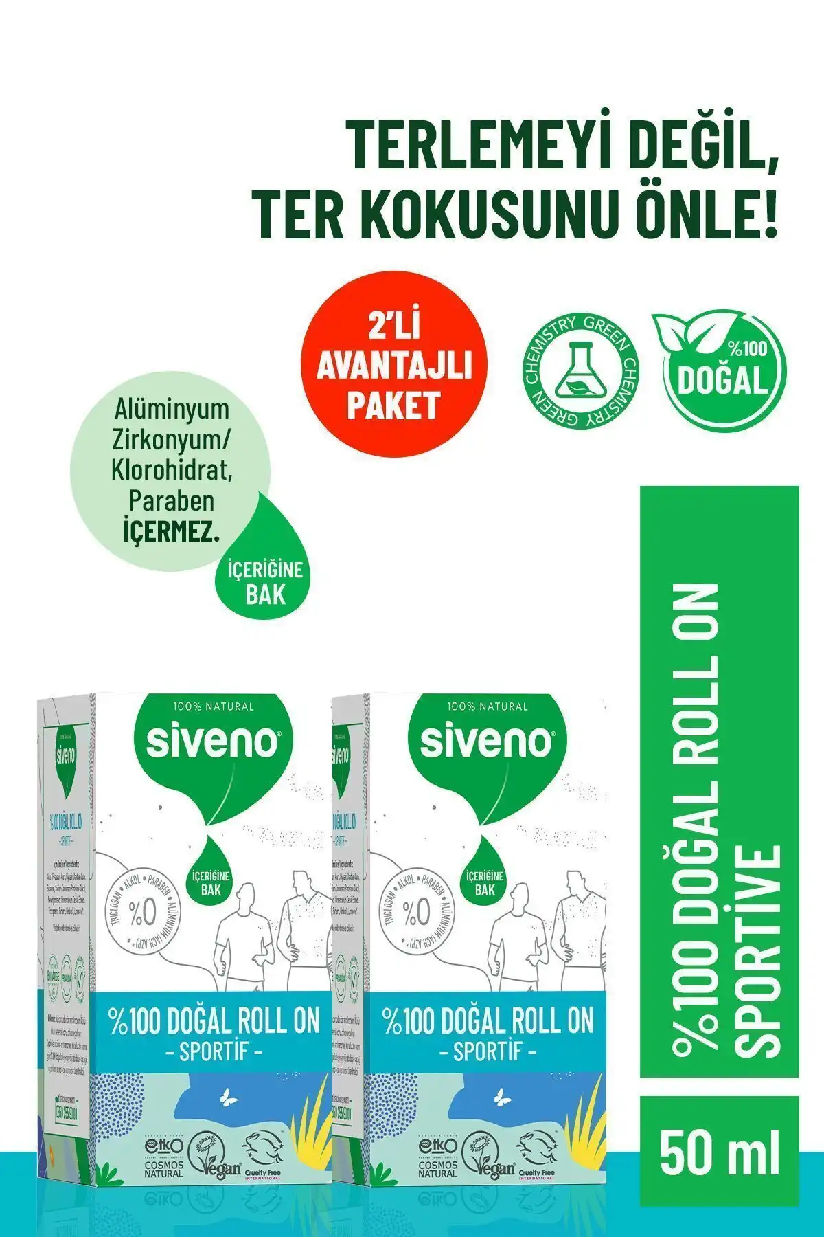 Siveno %100 Doğal Roll-On Sporcu Deodorant Özellikleri ve Faydaları