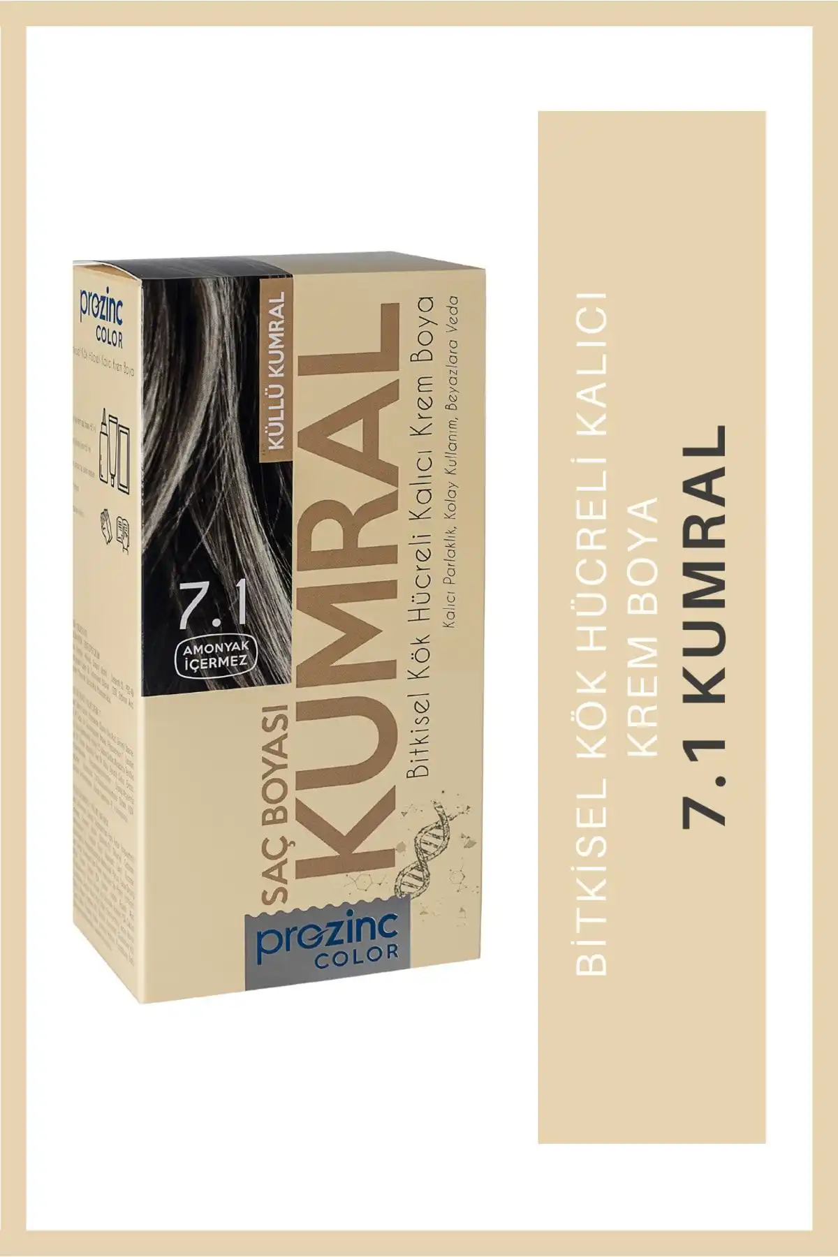 Prozinc Color 7.1 Kumral: Amonyaksız ve Bitkisel Saç Boyası Seçeneği