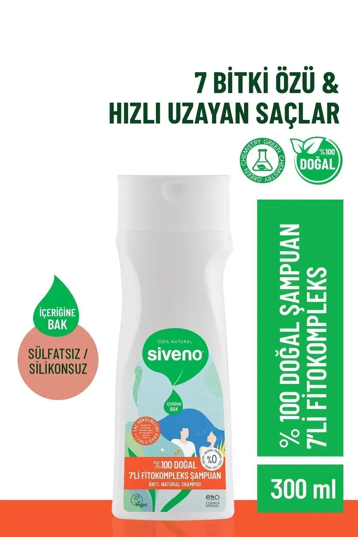 Siveno %100 Doğal Fitokompleks Şampuan ile Saç Sağlığını Koruyun
