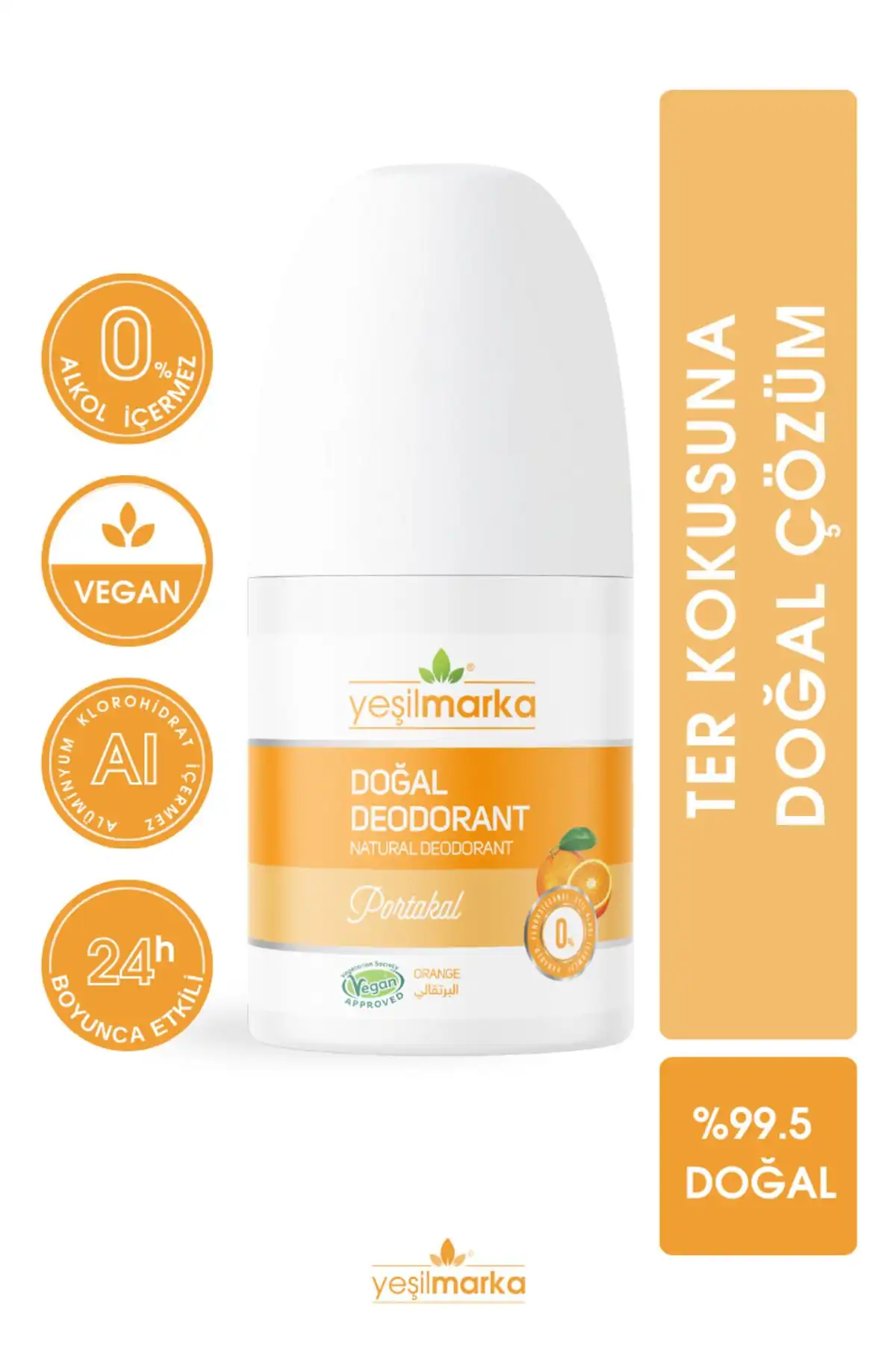Yeşilmarka Doğal Roll-on Portakal Deodorant: Doğal İçeriklerle Gün Boyu Ferahlık