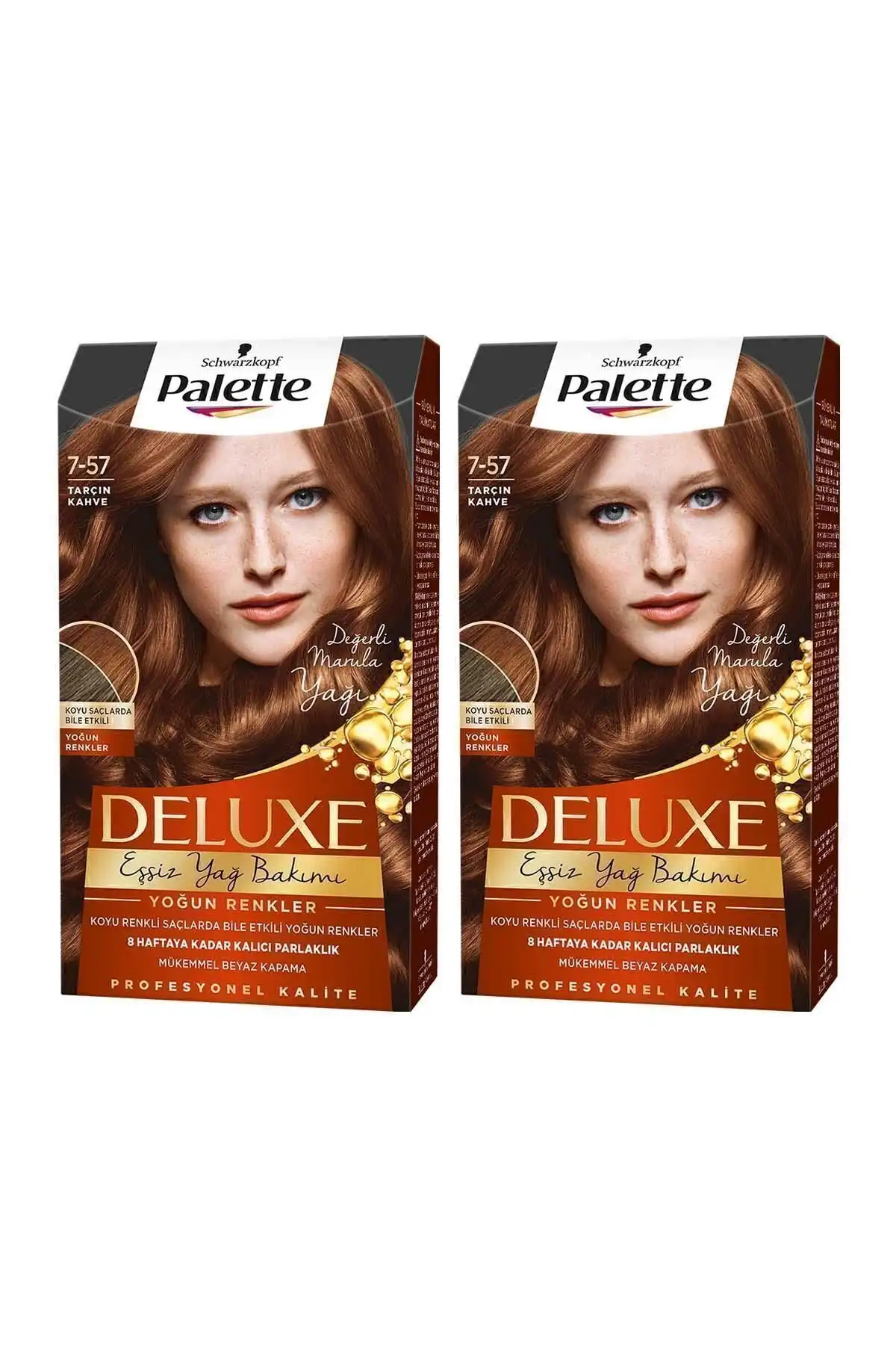 Palette Deluxe Yoğun Renkler 7-57 Tarçın Kahve ile Saç Renk Deneyiminizi Değiştirin