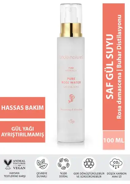 Bade Natural Gül Suyu Etkili Tonik: Cilt Bakımında Doğal ve Etkili Bir Seçenek