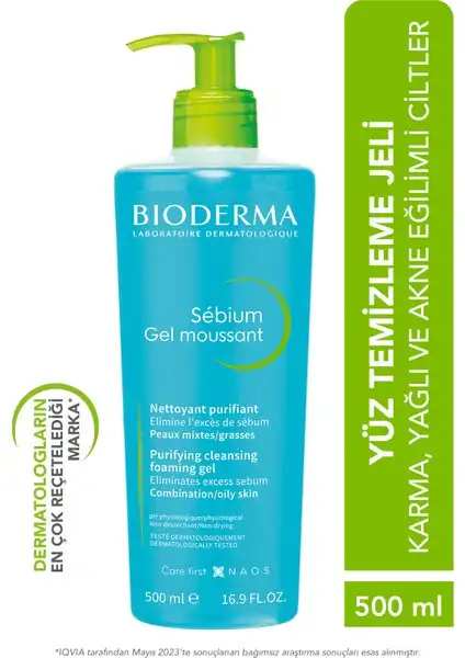 Bioderma Sebium Foaming Gel: Yağlı ve Akneye Eğilimli Ciltler İçin Etkili Temizlik Jeli