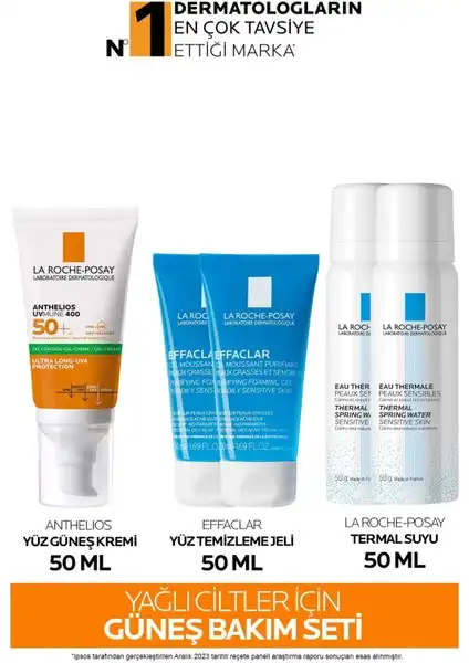 La Roche-Posay Yağlı Ciltler İçin Güneş Bakım Seti ile Güneşten Koruma Sağlayın