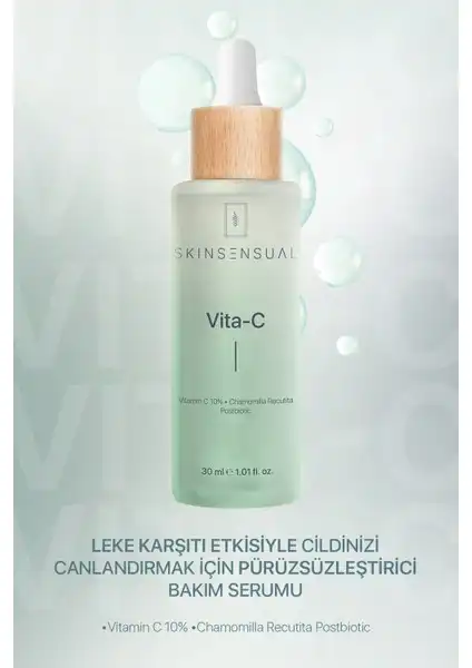 Skin Sensual Vita-C ile Cilt Tonunu Eşitlemek İçin Güçlü Bir Serum