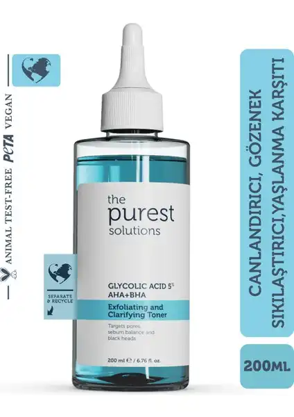 The Purest Solutions Canlandırıcı Tüm Ciltler için Glikolik Asit Tonik Ürün Tanıtımı