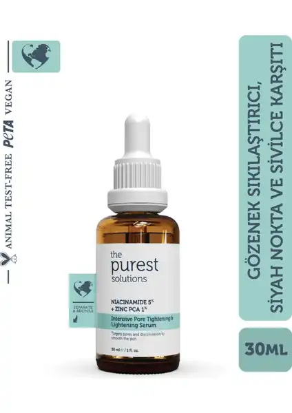 The Purest Solutions Niacinamide Cilt Bakım Serumu ile Gözle Görülür Farklar