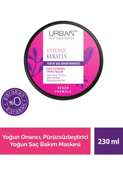 Intense Keratin: Aşırı Yıpranmış Saçlara Özel Saç Bakım Maskesi