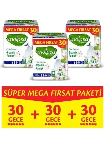 Molped Pure&Soft Gece Süper Mega Paket İncelemesi: Doğallık ve Konfor Arayan Kadınlar İçin