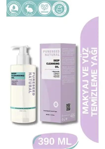 Pureseed Natural Derinlemesine Temizlik Yağı: Yüz Temizliği İçin En İyi Seçenek
