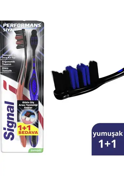 Signal Diş Fırçası Performance Black: Hassas Diş Etlerine Uygun Kullanım