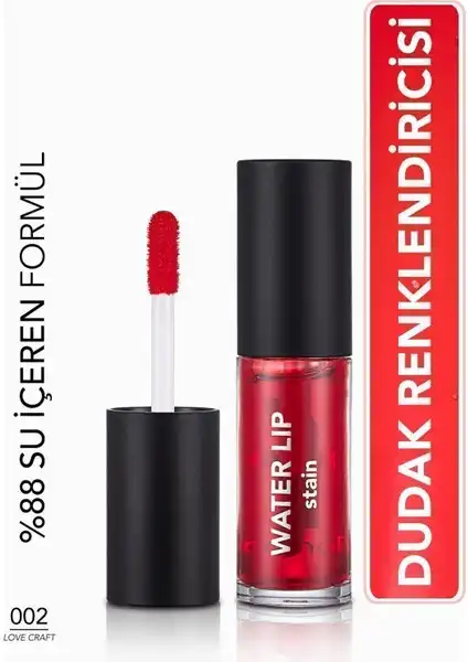 Flormar Water Lip Stain: Uzun Süre Kalıcı Doğal Görünümlü Mat Dudak Tint