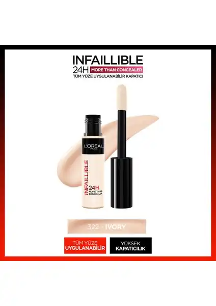 L'Oréal Paris Infaillible 24 Saat Kapatıcı 322 Ivory Ürün İncelemesi ve Kullanıcı Yorumları