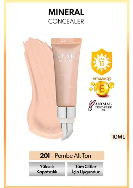 Note Mineral Concealer 201: Cilt Kusurlarını Gizleyen Etkili Bir Kapatıcı